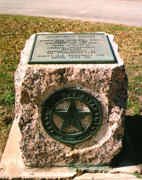 Montgomery County, Texas Centennial Marker